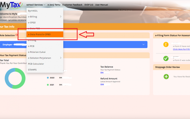 Learn how to file Form E and Form CP8D to LHDN via LHDN MyTax System ...