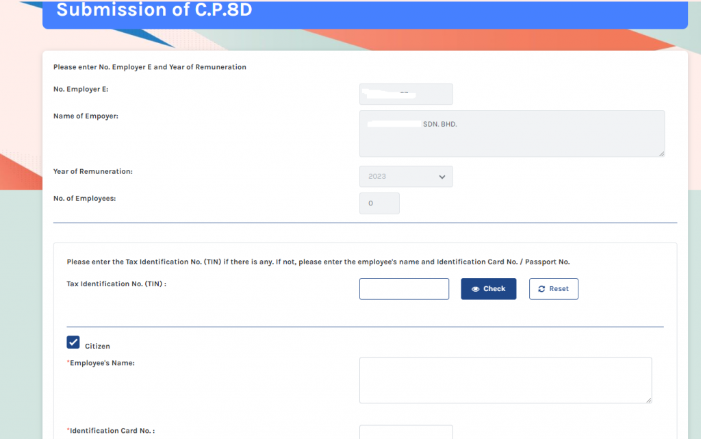 Learn how to file Form E and Form CP8D to LHDN via LHDN MyTax System ...